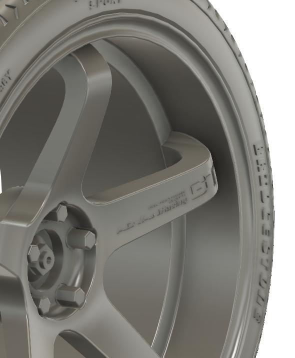 1/24 19x10.5 ED Advan Racing GT Preimum wheels