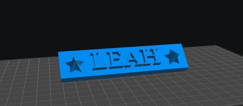 Leah Nameplate