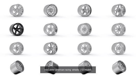 best seller american racing  wheels  3D Model Collection