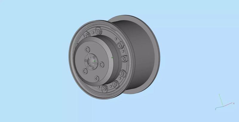 Printable 3d model rims for  Soviet Truck MAZ-537 Three vers