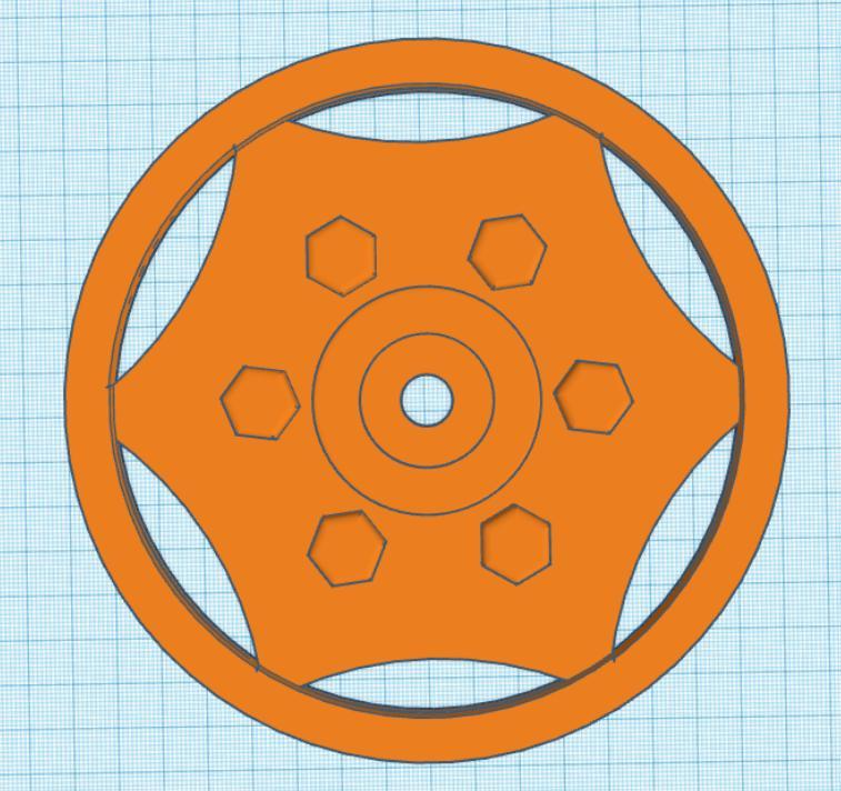 Pedal tractor rim ( MB Truck),