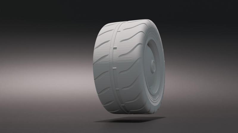 Porsche 356 Restomod Wheels with Rims for 1 24 / 1 25 hotrods restomods or race cars