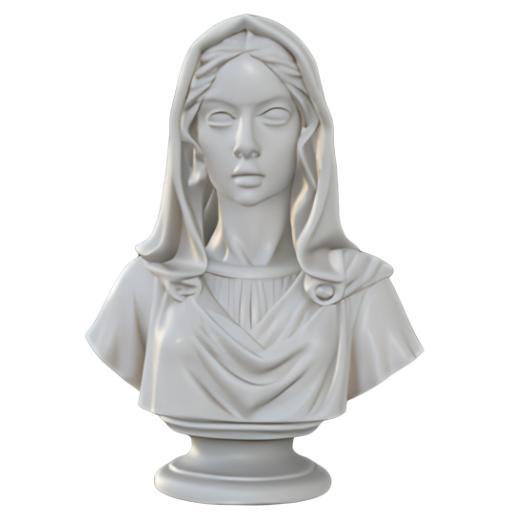 Maiden's Veiled Bust