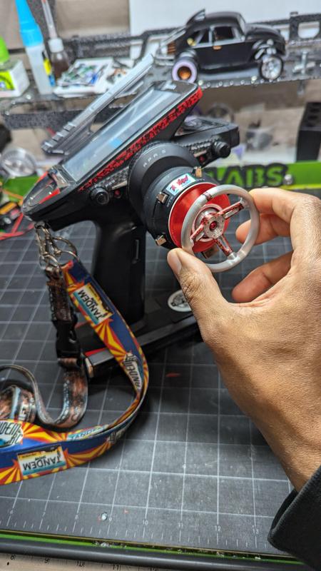 RAWC RC Remote Steering Wheel | Futaba - Flysky - Sanwa - Universal Hex | 1:10