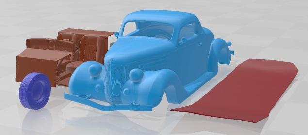 Ford 1936 Coupe Printable Car