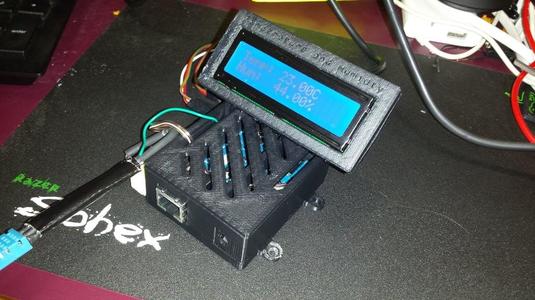 Arduino Ethernet Case w/ 16x2 LCD display