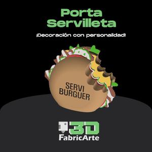 SERVI BURGUER - Multicolored Hamburger Shaped Napkin Holder