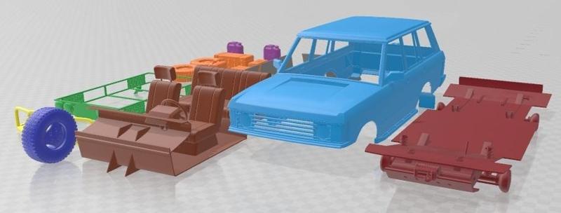 Range Rover Camel Trophy 1981 Printable Car