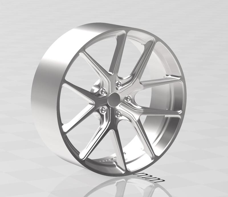 Brock B40 wheels for scale model 1/18 1/24 etc.