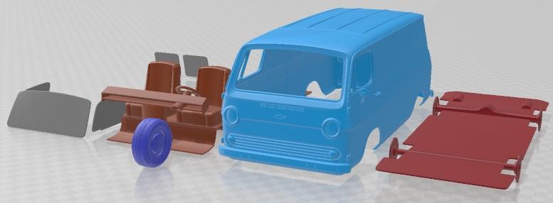 Chevrolet G10 1964 Printable Van