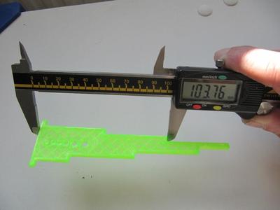 Accurate calibration/dimension test