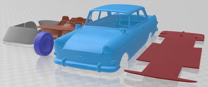 Opel Rekord P2 1960 Printable Car