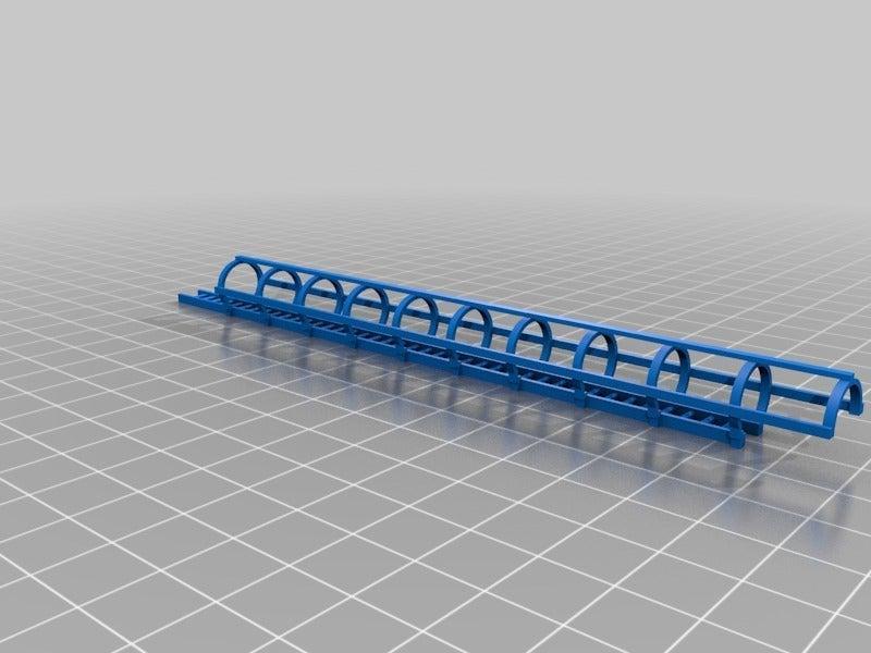 HO Scale - 40ft ladder with safety cage