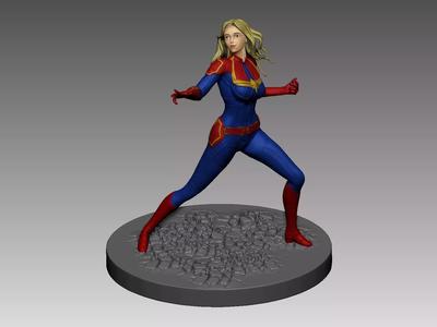 Capitan Marvel model 3d for print