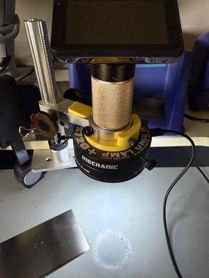 Microscope to LED light ring adapter