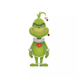 Christmas Grinch with Cute Heart Holiday Decor Character
