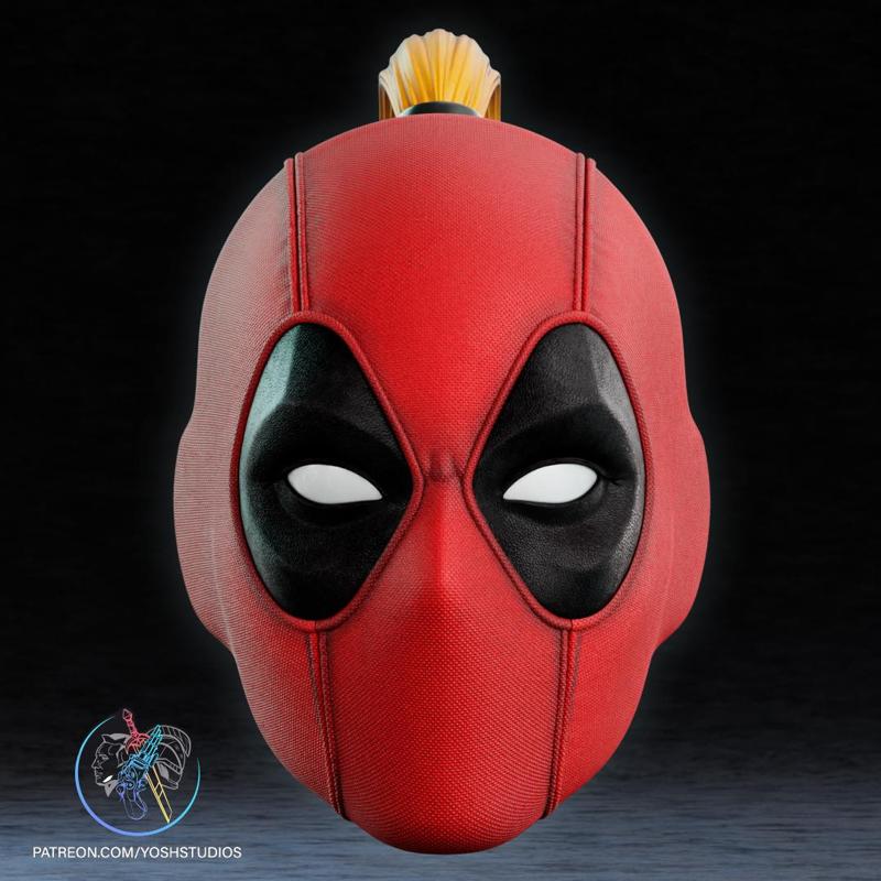 Comic Lady Deadpool Mask 3d Printer File STL