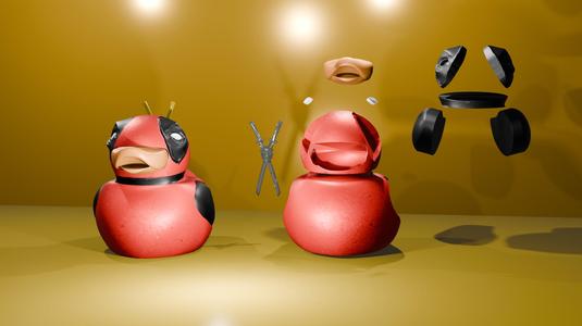 FASHIONABLE DUCK DEADPOOL-MULTICOLOR
