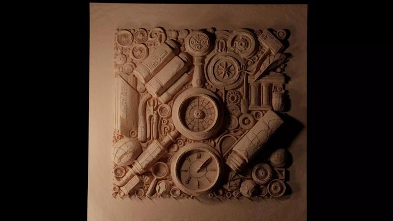 Archaeology CNC 3d Print High Relief Sand Casting