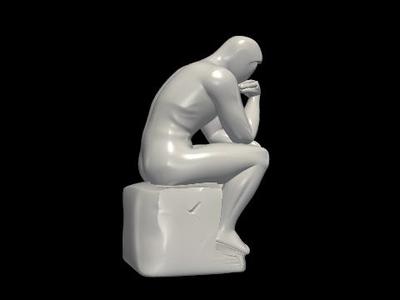 Minimalist Thinker Sculpture