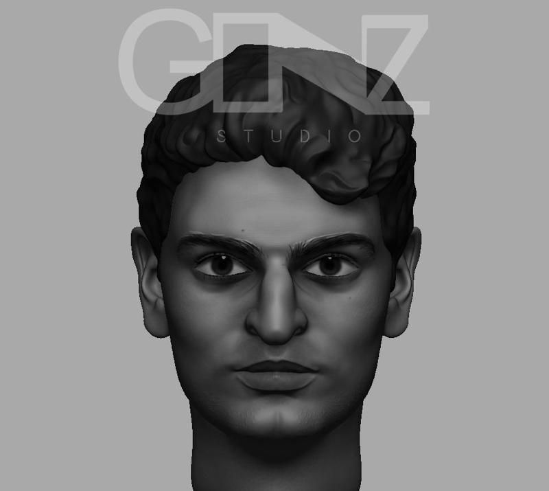 DOPINDER HEAD SCALE 1/12 OR 1/6 MARVEL LEGENDS