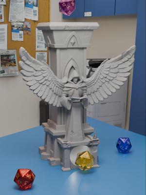 Statue Mage Dice Tower