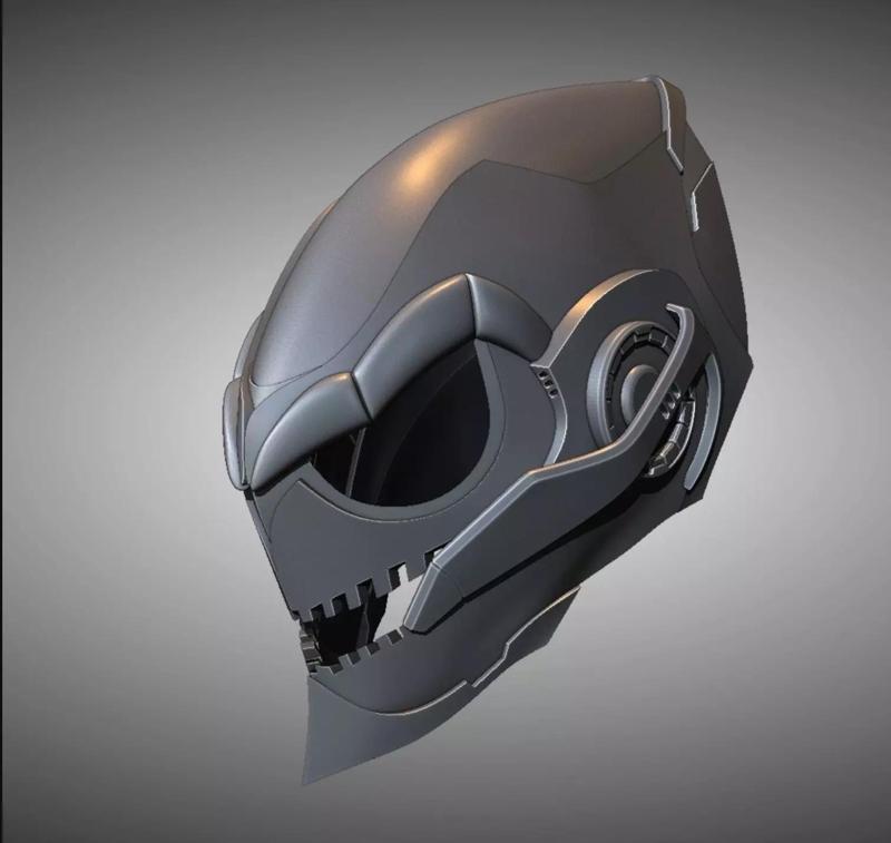 Futuristic helmet Helmet warrior DJ helmet