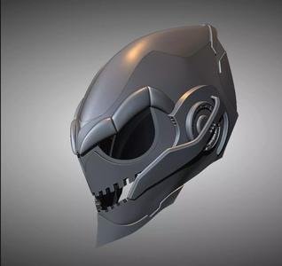 Futuristic helmet Helmet warrior DJ helmet