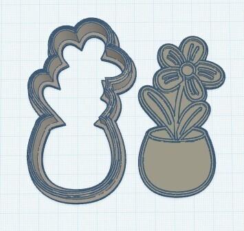 Flower Pot Cookie Cutter