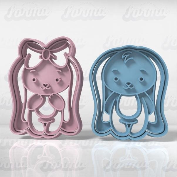 Easter Bunnies Set x 2u - Cookie Cutter