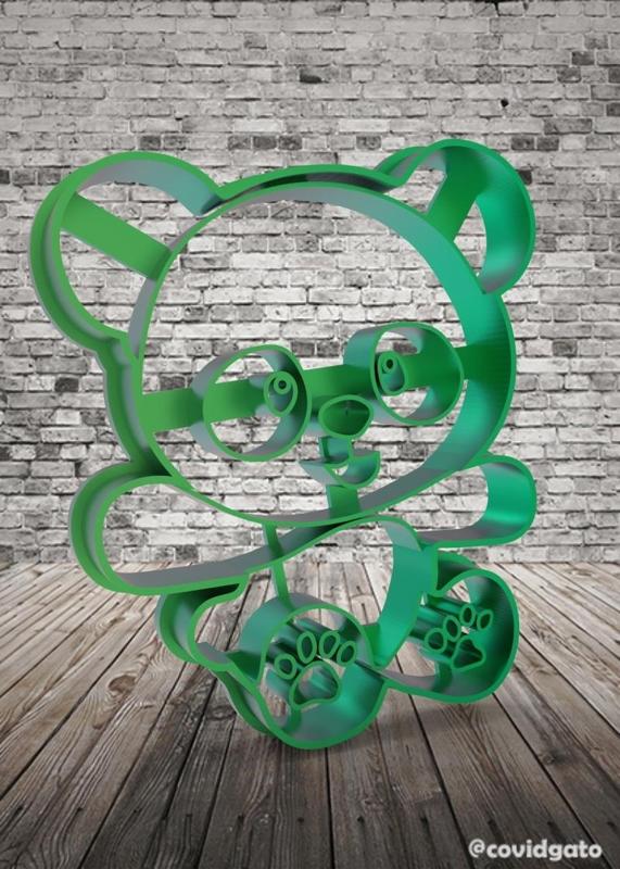 Bear cookie cutter - Cookie cutting bear