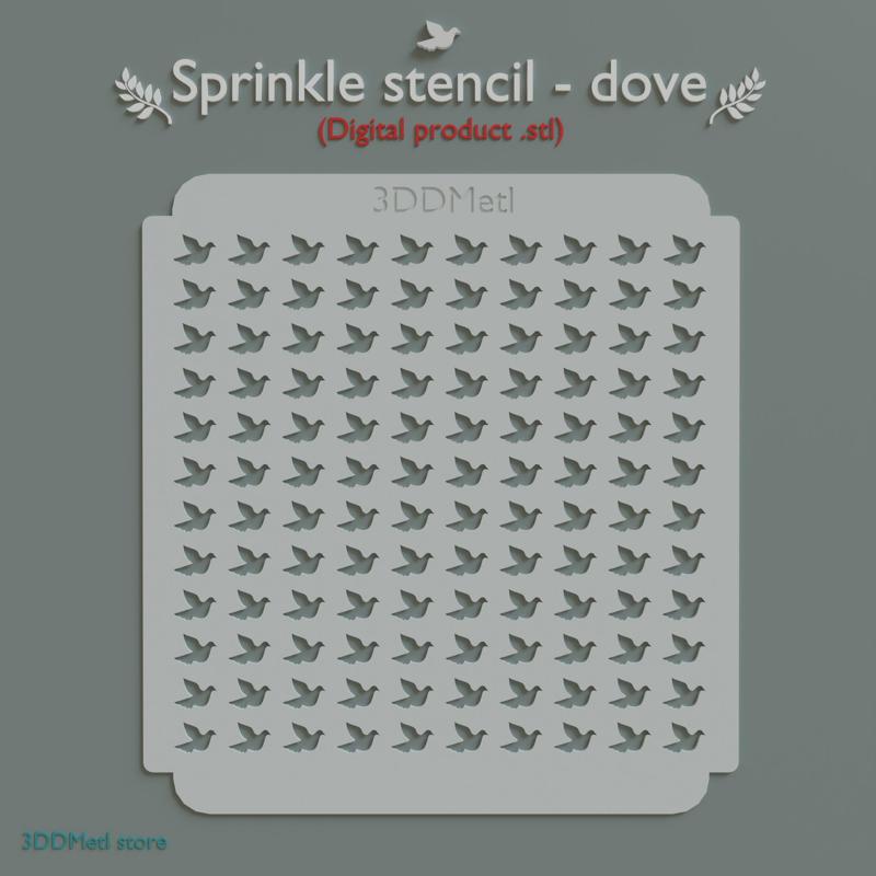 Sprinkle stencil - Dove