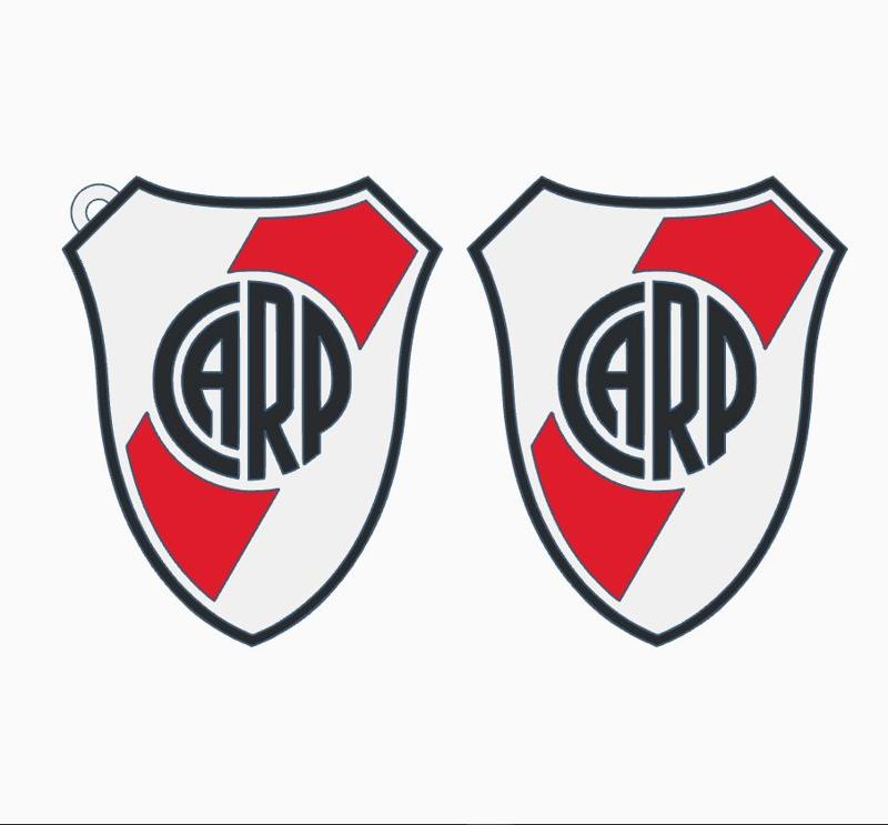 River Plate Shield Keychain