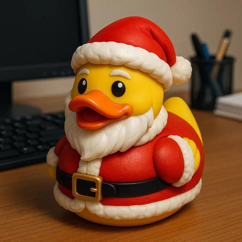Rubber Duck - Santa Claus model - 3D print