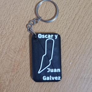 Óscar and Juan Galvéz Circuit keychain