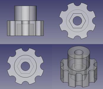 Screw head for Velbon CX560, replaces original handle