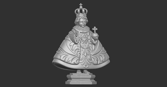 Classical Baby Jesus Statue of Prague  Santo