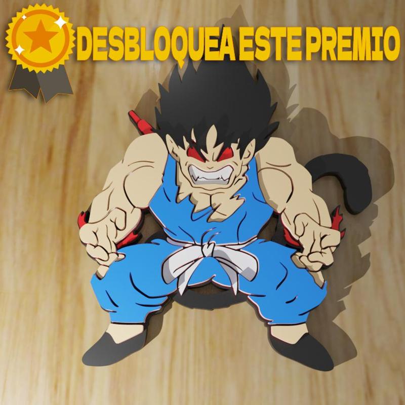 GOKU OZARU KEYCHAIN / KEYCHAIN (UNLOCK IT FOR FREE BY COMPLETING THE DRAGONBALL PACK)