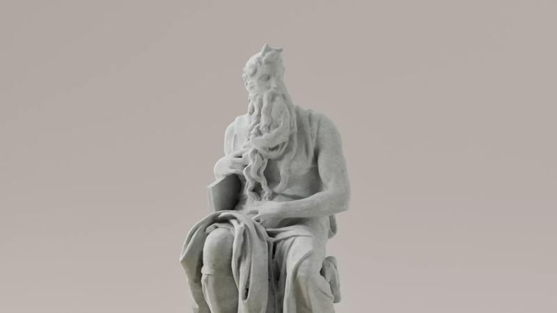 Escultura de miguel angel - moises