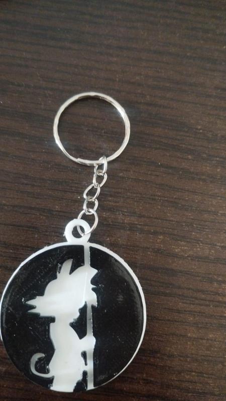 key ring goku baculo