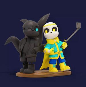 Dream Sans Diorama 3D Printable Scene Undertale AU Inspired