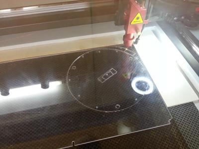 Anycubic Kossel Heated Bed 220mm holding plates & pads - Laser cut