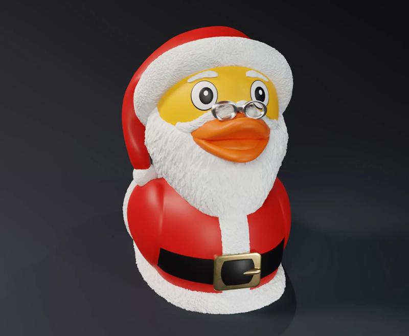 Cute Santa Claus Rubber Duck