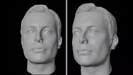 ELON MUSK head 3d