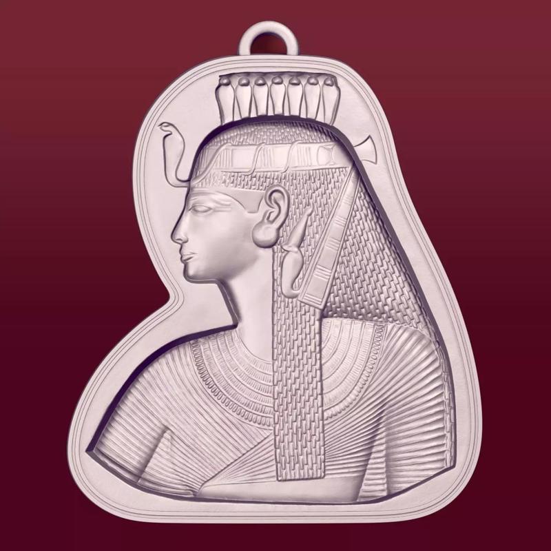 Egyptian Queen Pendant -- Nefertiti - Cleopatra