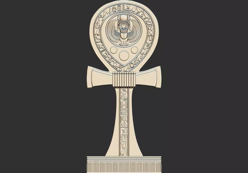 Egyptian pharaoh ankh key 3d printable model