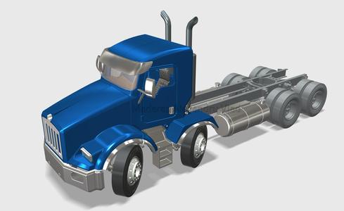 1/14 Kenworth t800 cabin, with double front axles
