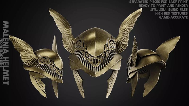 Elden Ring Malenia Blade of Miquella Helmet for Cosplay