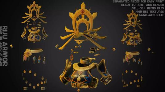 The Legend of Zelda Riju Armor for Cosplay