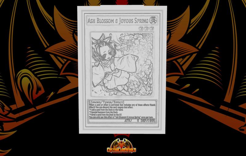 YUGIOH 3D CARD - Ash Blossom & Joyous Spring